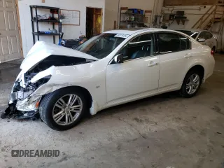 2015 Infiniti Q40 with VIN JN1CV6AR4FM651036, listed as a Copart auction lot 66326494 with 0 mi miles and Salvage Title. Bid and sale history available at carsss.com. Image 1.