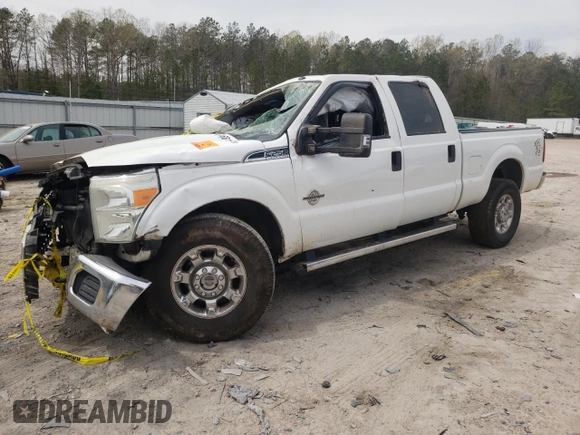 2015 Ford Super Duty F-250 SRW Lariat with VIN 1FT7W2BT8FEC30316, listed as a Copart auction lot 51681345 with 384,631 mi miles and Salvage Title. Bid and sale history available at carsss.com. Image 1.