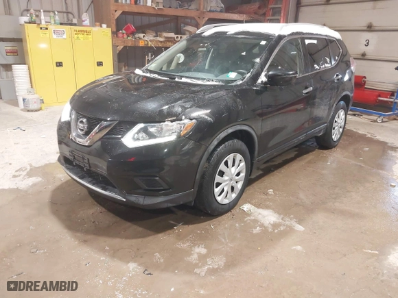 2016 Nissan Rogue S with VIN JN8AT2MV1GW136307, listed as a IAAI auction lot 41565866 with 66,488 mi miles. Bid and sale history available at carsss.com. Image 2.