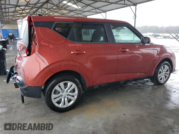 2022 Kia Soul LX with VIN KNDJ23AU0N7817033, listed as a Copart auction lot 44683555 with 43,520 mi miles and Salvage Title. Bid and sale history available at carsss.com. Image 3.