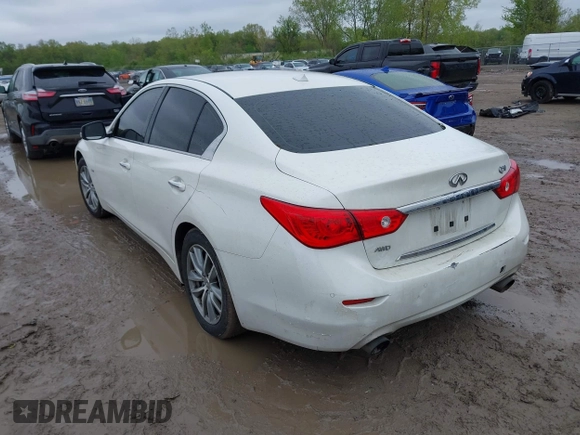 2017 Infiniti Q50 Premium with VIN JN1EV7AR4HM837046, listed as a IAAI auction lot 42213562 with 111,244 mi miles and . Bid and sale history available at DreamBid. Image 3.