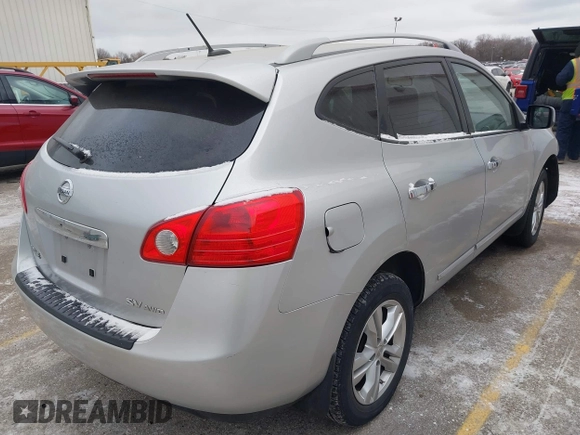 2013 Nissan Rogue SL with VIN JN8AS5MV3DW654337, listed as a IAAI auction lot 41252112 with 100,206 mi miles and . Bid and sale history available at DreamBid. Image 4.