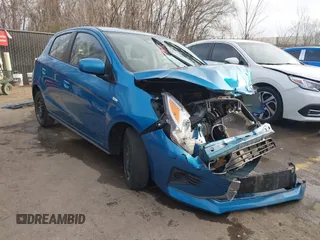2023 Mitsubishi Mirage ES z VIN ML32AUHJ0PH001822, wystawiony jako IAAI lot #41827427 z przebiegiem 59 248 mil mil oraz . Historia ofert i sprzedaży dostępna na DreamBid. Obrazek 1.