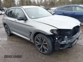 2020 BMW X3 M with VIN 5YMTS0C02L9B29984, listed as a IAAI auction lot 41655102 with 38,878 mi miles. Bid and sale history available at carsss.com. Image 1.