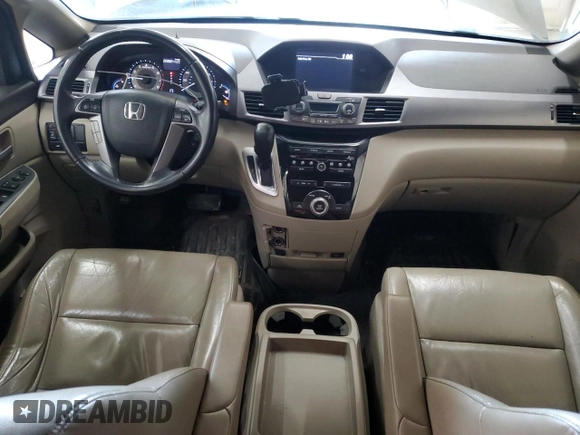 2011 Honda Odyssey EX-L with VIN 5FNRL5H63BB077325, listed as a Copart auction lot 55030675 with 203,062 mi miles and Salvage Title. Bid and sale history available at DreamBid. Image 8.