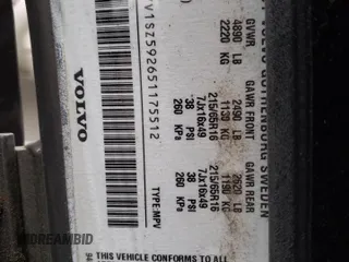 2005 Volvo XC70 with VIN YV1SZ592651175512, listed as a Copart auction lot 52962005 with 133,893 mi miles and Salvage Title. Bid and sale history available at DreamBid. Image 12.