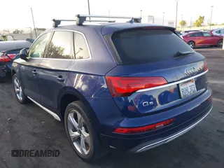 2021 Audi Q5 Premium Plus with VIN WA1BAAFY5M2015445, listed as a IAAI auction lot 42648905 with 41,312 mi miles and . Bid and sale history available at DreamBid. Image 3.
