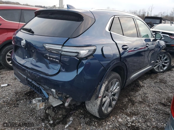 2023 Buick Envision Avenir with VIN LRBFZSR44PD177380, listed as a Copart auction lot 83605554 with 0 mi miles and Salvage Title. Bid and sale history available at carsss.com. Image 3.
