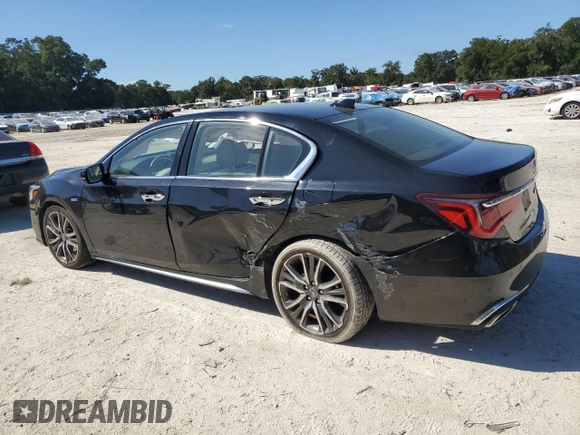 2018 Acura RLX Hybrid Sport with VIN JH4KC2F9XJC000569, listed as a Copart auction lot 76715794 with 71,522 mi miles and Salvage Title. Bid and sale history available at carsss.com. Image 2.