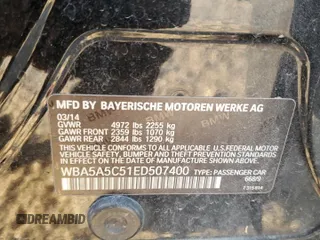 2014 BMW 5 Series 528i z VIN WBA5A5C51ED507400, wystawiony jako Copart lot #53066485 z przebiegiem 152 830 mil mil oraz Szkoda całkowita • Salvage title. Historia ofert i sprzedaży dostępna na DreamBid. Obrazek 14.