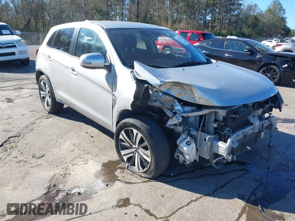 2021 Mitsubishi Outlander Sport SE with VIN JA4APVAU9MU019119, listed as a IAAI auction lot 41357738 with 124,480 mi miles. Bid and sale history available at carsss.com. Image 1.