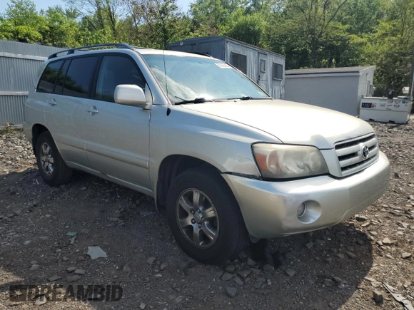 2005 Toyota Highlander z VIN JTEEP21A750076547, wystawiony jako Copart lot #55322365 z przebiegiem 198 414 mil mil oraz Szkoda całkowita • Salvage title. Historia ofert i sprzedaży dostępna na DreamBid. Obrazek 4.