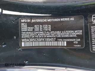 2015 BMW 4 Series 435i xDrive z VIN WBA3R5C59FK189457, wystawiony jako IAAI lot #41717989 z przebiegiem 116 402 mil mil oraz . Historia ofert i sprzedaży dostępna na DreamBid. Obrazek 9.