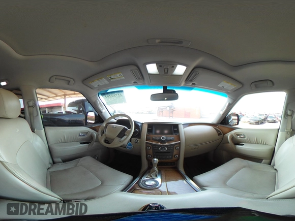 2012 Infiniti QX56 7-passenger with VIN JN8AZ2NF8C9518509, listed as a IAAI auction lot 42732292 with 165,844 mi miles and . Bid and sale history available at DreamBid. Image 18.