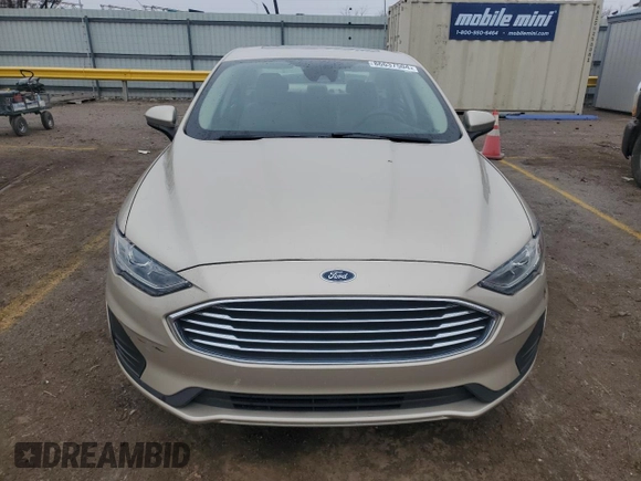 2019 Ford Fusion SE with VIN 3FA6P0HD3KR172335, listed as a Copart auction lot 86637504 with 22,860 mi miles and Salvage Title. Bid and sale history available at carsss.com. Image 5.