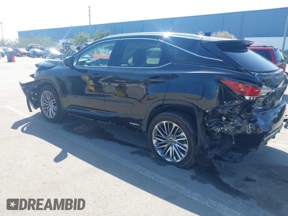 2020 Lexus RX with VIN 2T2JGMDA0LC048405, listed as a IAAI auction lot 41755505 with 62,542 mi miles. Bid and sale history available at carsss.com. Image 3.