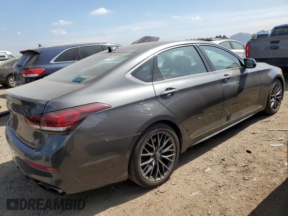 2018 Genesis G80 Sport with VIN KMHGN4JB0JU248004, listed as a Copart auction lot 56655095 with 153,653 mi miles and Clean title. Bid and sale history available at DreamBid. Image 3.