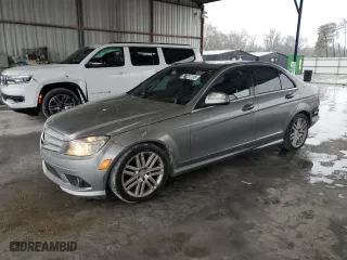 2009 Mercedes-Benz C-Class 3.0L Sport with VIN WDDGF54X09R054351, listed as a Copart auction lot 42707135 with 194,287 mi miles and Salvage Title. Bid and sale history available at carsss.com. Image 1.