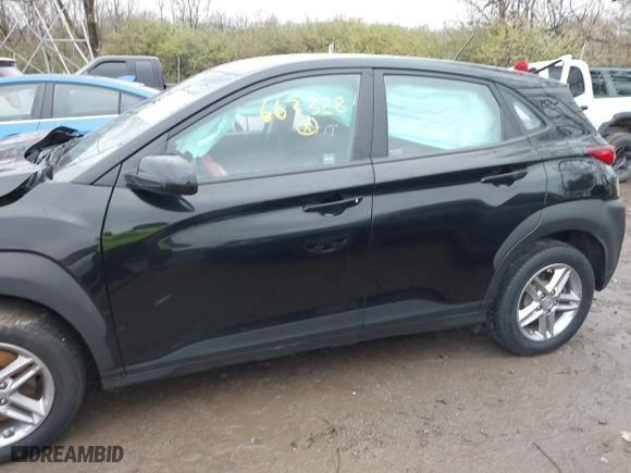 2021 Hyundai Kona SE with VIN KM8K1CAA3MU663328, listed as a IAAI auction lot 40859258 with 80,566 mi miles. Bid and sale history available at carsss.com. Image 14.