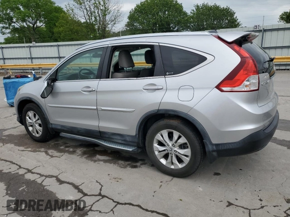 2012 Honda CR-V EX-L with VIN JHLRM4H77CC002810, listed as a Copart auction lot 54560385 with 122,349 mi miles and Salvage Title. Bid and sale history available at carsss.com. Image 2.