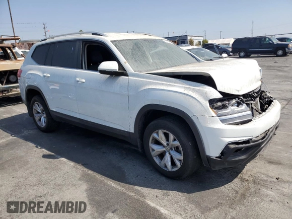 2018 Volkswagen Atlas S z VIN 1V2AR2CA1JC518224, wystawiony jako Copart lot #72723074 z przebiegiem 91 027 mil mil oraz Czysty tytuł • Clean title. Historia ofert i sprzedaży dostępna na DreamBid. Obrazek 4.