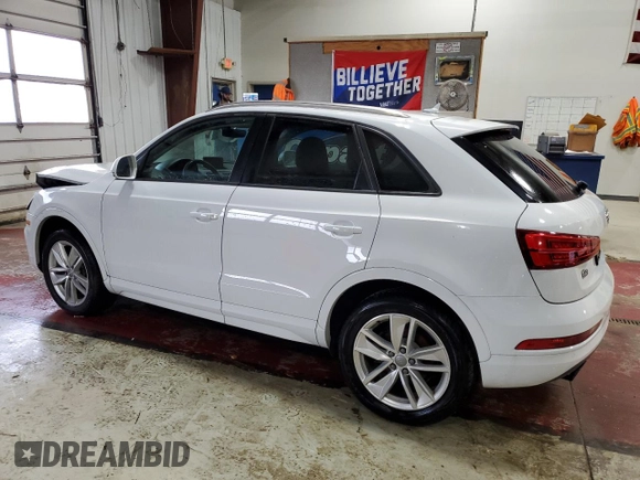 2017 Audi Q3 Premium with VIN WA1BCCFS5HR015606, listed as a Copart auction lot 80435874 with 111,172 mi miles and Salvage Title. Bid and sale history available at carsss.com. Image 2.