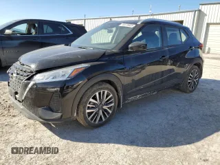 2023 Nissan Kicks SV with VIN 3N1CP5CV4PL501518, listed as a Copart auction lot 46876925 with 34,765 mi miles and Salvage title. Bid and sale history available at DreamBid. Image 1.