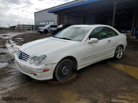 2003 Mercedes-Benz CLK-Class 3.2L with VIN WDBTJ65J93F042522, listed as a Copart auction lot 49341725 with 217,646 mi miles and Salvage Title. Bid and sale history available at carsss.com. Image 1.
