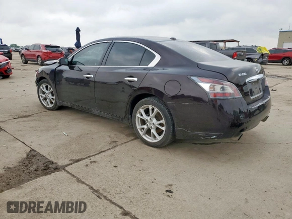 2014 Nissan Maxima SV with VIN 1N4AA5AP2EC913977, listed as a Copart auction lot 56556775 with Not provided miles and Salvage title. Bid and sale history available at DreamBid. Image 2.