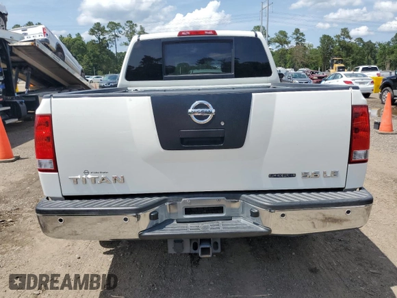 2010 Nissan Titan SE with VIN 1N6BA0ED1AN323167, listed as a Copart auction lot 60237535 with 135,182 mi miles and Salvage title. Bid and sale history available at DreamBid. Image 6.