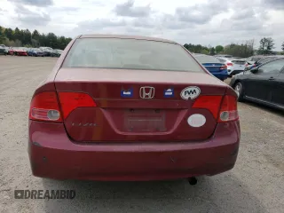2008 Honda Civic LX with VIN 1HGFA165X8L091015, listed as a Copart auction lot 54551435 with 284,294 mi miles and Clean Title. Bid and sale history available at DreamBid. Image 6.