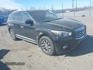 2015 Infiniti QX60 with VIN 5N1AL0MM2FC540171, listed as a IAAI auction lot 41857124 with 124,964 mi miles. Bid and sale history available at carsss.com. Image 1.