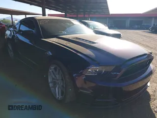 2014 Ford Mustang GT with VIN 1ZVBP8CF3E5303168, listed as a IAAI auction lot 42279821 with 104,306 mi miles and . Bid and sale history available at DreamBid. Image 1.