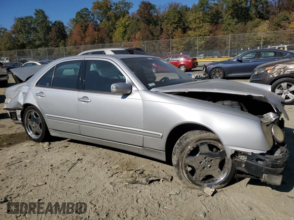 2002 Mercedes-Benz E 320 with VIN WDBJF65J02B485124, listed as a Copart auction lot 49955445 with Not Provided miles and Non Repairable. Bid and sale history available at DreamBid. Image 4.