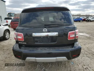 2017 Nissan Armada SV with VIN JN8AY2ND5H9007347, listed as a Copart auction lot 47767925 with 186,540 mi miles and Salvage Title. Bid and sale history available at carsss.com. Image 6.