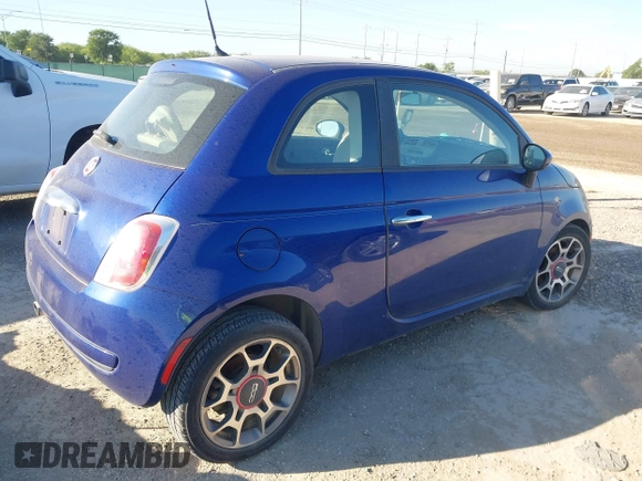 2013 FIAT 500 Pop z VIN 3C3CFFAR6DT562896, wystawiony jako IAAI lot #42246192 z przebiegiem 195 382 mil mil oraz . Historia ofert i sprzedaży dostępna na DreamBid. Obrazek 4.