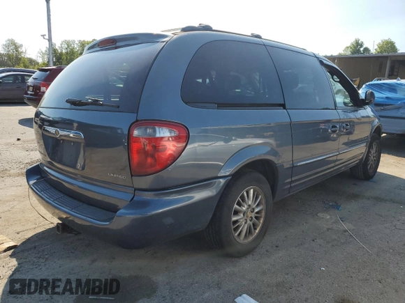 2001 Chrysler Town & Country Limited with VIN 2C8GP64L11R321830, listed as a Copart auction lot 69507064 with Not Provided miles and Salvage Title. Bid and sale history available at DreamBid. Image 3.