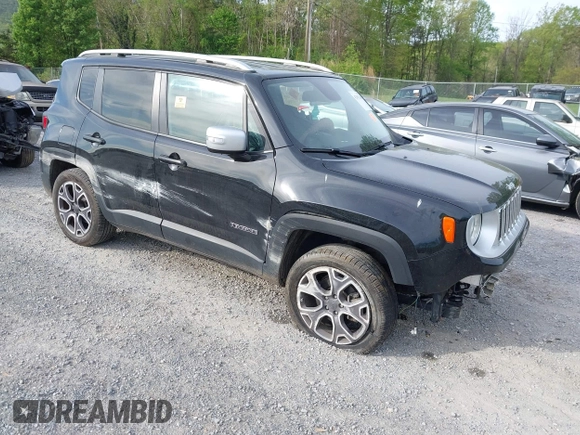 2017 Jeep Renegade Limited z VIN ZACCJBDB1HPE51333, wystawiony jako IAAI lot #42082300 z przebiegiem 91 615 mil mil oraz . Historia ofert i sprzedaży dostępna na DreamBid. Obrazek 1.