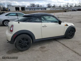 2013 MINI Cooper Coupe with VIN WMWSX1C56DT507407, listed as a Copart auction lot 48176045 with 110,616 mi miles and Salvage Title. Bid and sale history available at carsss.com. Image 3.