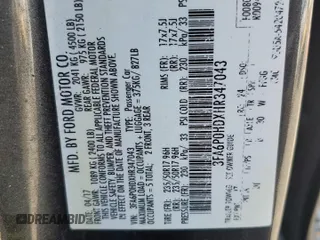 2017 Ford Fusion SE with VIN 3FA6P0HDXHR347043, listed as a Copart auction lot 51350395 with 103,332 mi miles and Salvage Title. Bid and sale history available at carsss.com. Image 14.