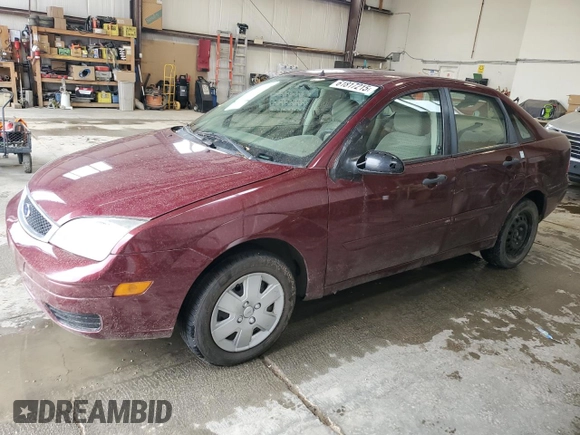 2007 Ford Focus S z VIN 1FAFP34N77W249390, wystawiony jako Copart lot #61817215 z przebiegiem 112 295 mil mil oraz Szkoda całkowita • Salvage title. Historia ofert i sprzedaży dostępna na DreamBid. Obrazek 1.
