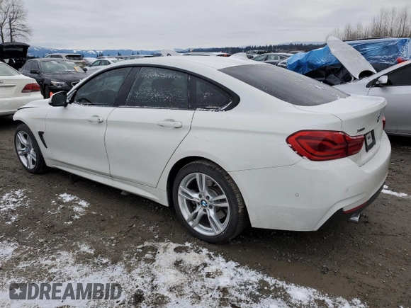 2019 BMW 4 Series 440i xDrive with VIN WBA4J7C58KBM76337, listed as a Copart auction lot 44376145 with 57,786 mi miles and Salvage Title. Bid and sale history available at carsss.com. Image 2.