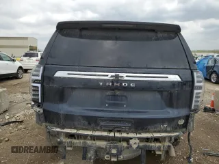 2021 Chevrolet Tahoe LT with VIN 1GNSKNKD0MR253098, listed as a Copart auction lot 53230535 with 143,689 mi miles and Salvage title. Bid and sale history available at DreamBid. Image 6.