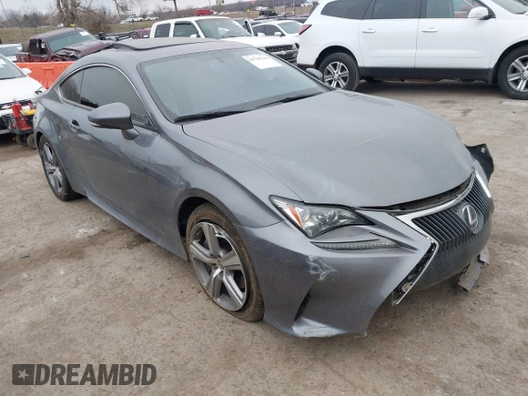 2016 Lexus RC 200t F Sport with VIN JTHHA5BC8G5000263, listed as a IAAI auction lot 41709340 with 85,310 mi miles and . Bid and sale history available at DreamBid. Image 1.