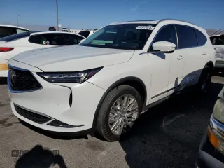 2022 Acura MDX Advance with VIN 5J8YE1H83NL002305, listed as a Copart auction lot 60937025 with 76,114 mi miles and Salvage title. Bid and sale history available at DreamBid. Image 1.