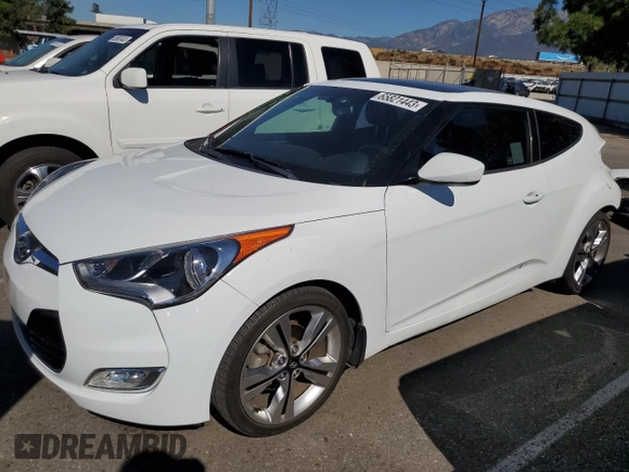 2016 Hyundai Veloster with VIN KMHTC6AD2GU289258, listed as a Copart auction lot 65821443 with 64,420 mi miles. Bid and sale history available at carsss.com. Image 1.
