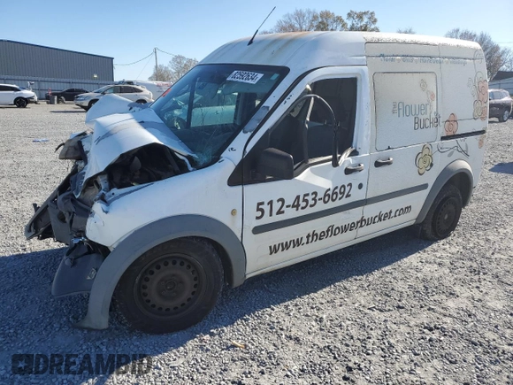 2013 Ford Transit Connect XL with VIN NM0LS6AN8DT175957, listed as a Copart auction lot 82592634 with 0 mi miles and Salvage Title. Bid and sale history available at carsss.com. Image 1.