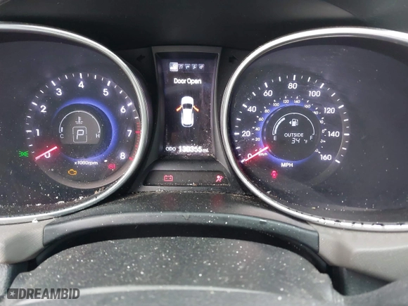 2013 Hyundai Santa Fe Sport with VIN 5XYZUDLB6DG049221, listed as a IAAI auction lot 41104106 with 130,355 mi miles. Bid and sale history available at carsss.com. Image 7.