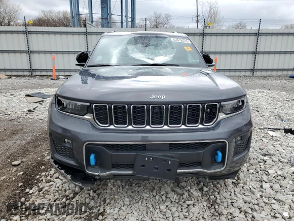 2022 Jeep Grand Cherokee Overland with VIN 1C4RJYD65N8716340, listed as a Copart auction lot 53912675 with Not provided miles and Salvage title. Bid and sale history available at DreamBid. Image 5.