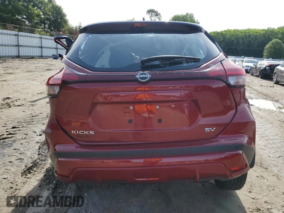 2023 Nissan Kicks SV with VIN 3N1CP5CV2PL521749, listed as a Copart auction lot 58842565 with Not provided miles and Salvage title. Bid and sale history available at DreamBid. Image 6.